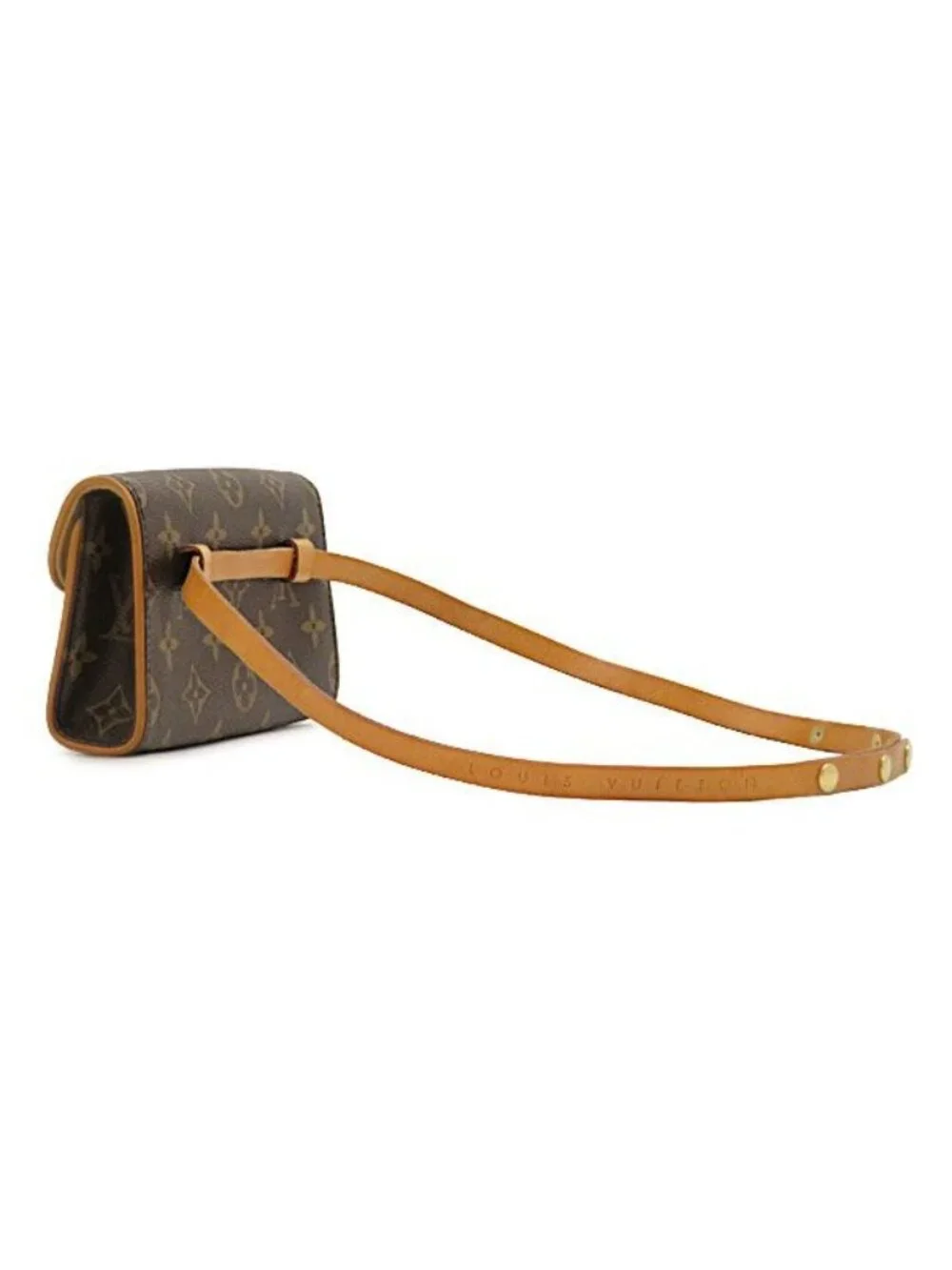 Louis Vuitton Waist Bag Pochette Florentine Monogram Canvas Gold